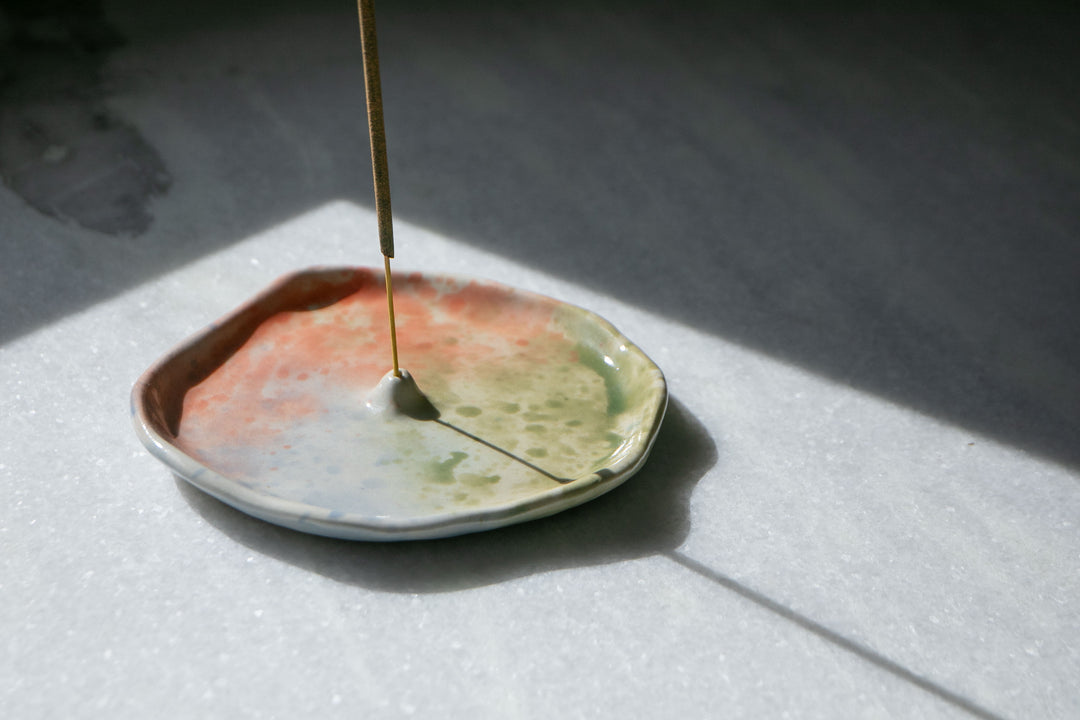 Handmade Ceramic Dish Incense Holder