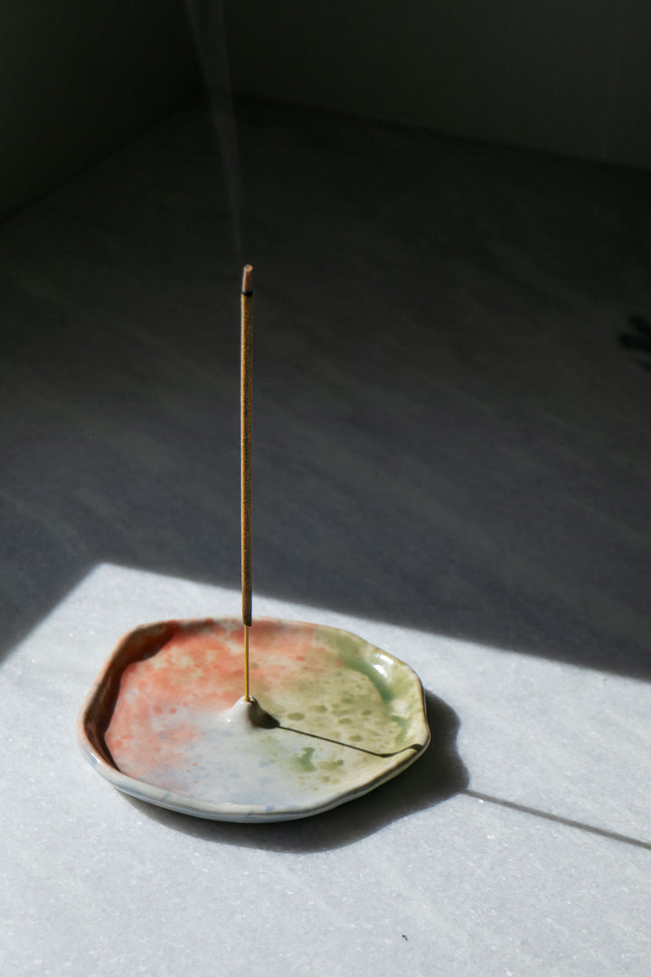 Handmade Ceramic Dish Incense Holder