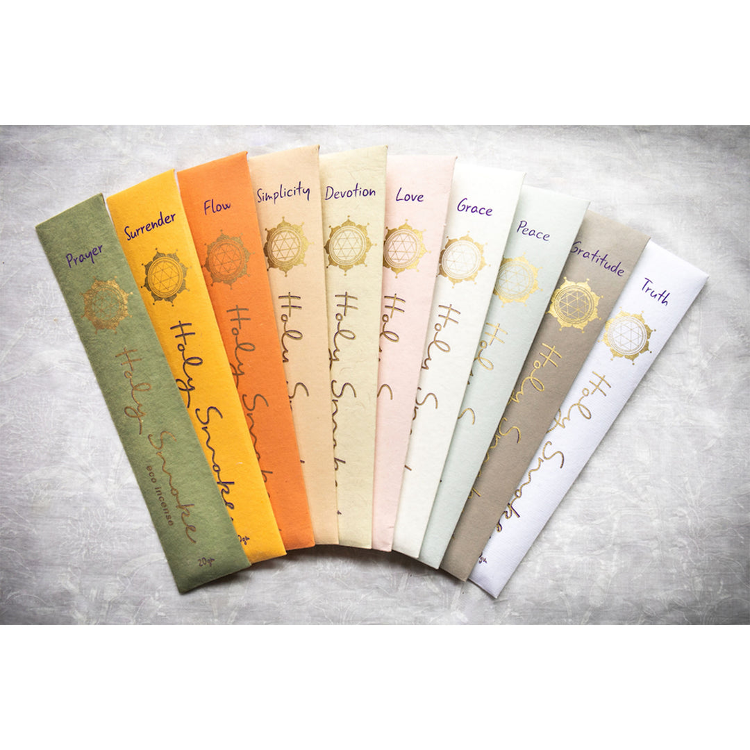 Holy Smoke Eco Incense Packets - 10 x Mixed - Sample Every Scent