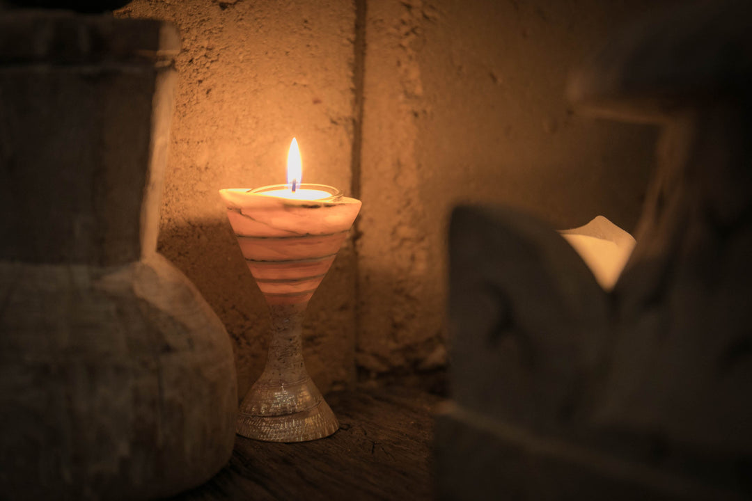 Shell Chalice Tea Light Candle Holder