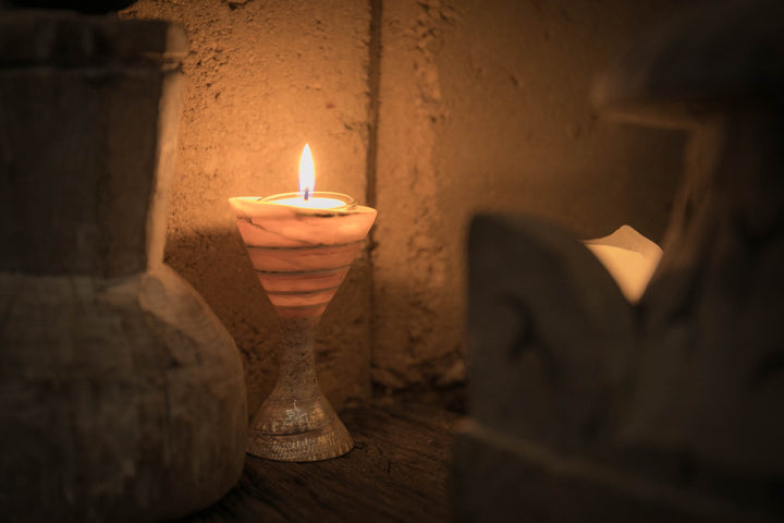 Shell Chalice Tea Light Candle Holder