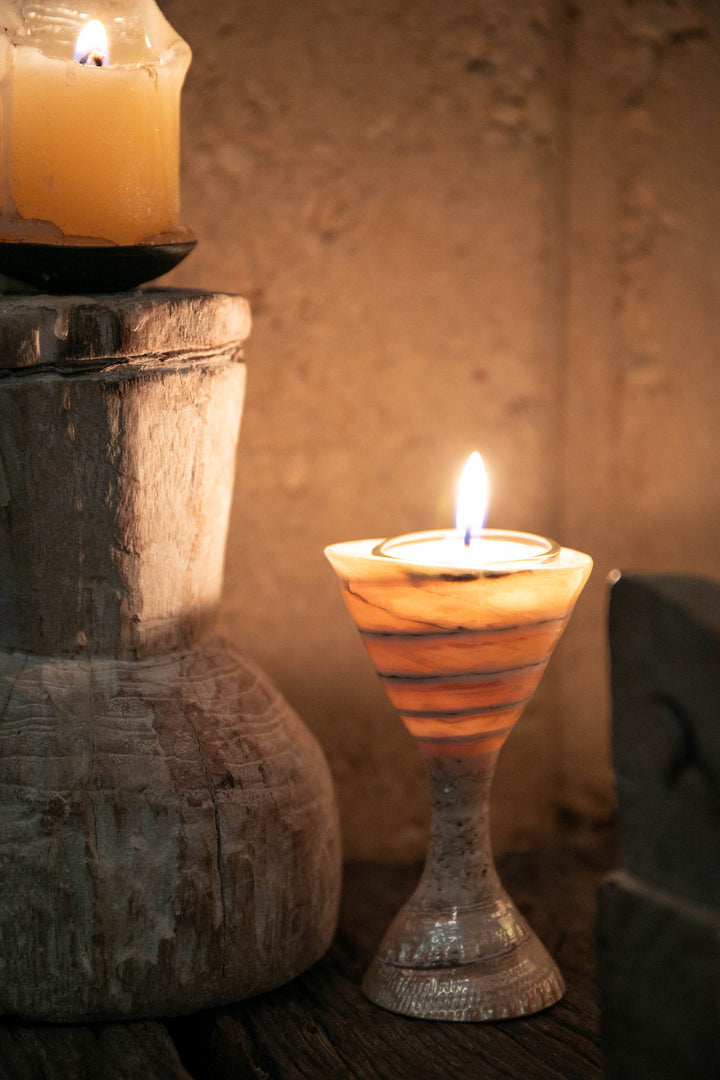 Shell Chalice Tea Light Candle Holder
