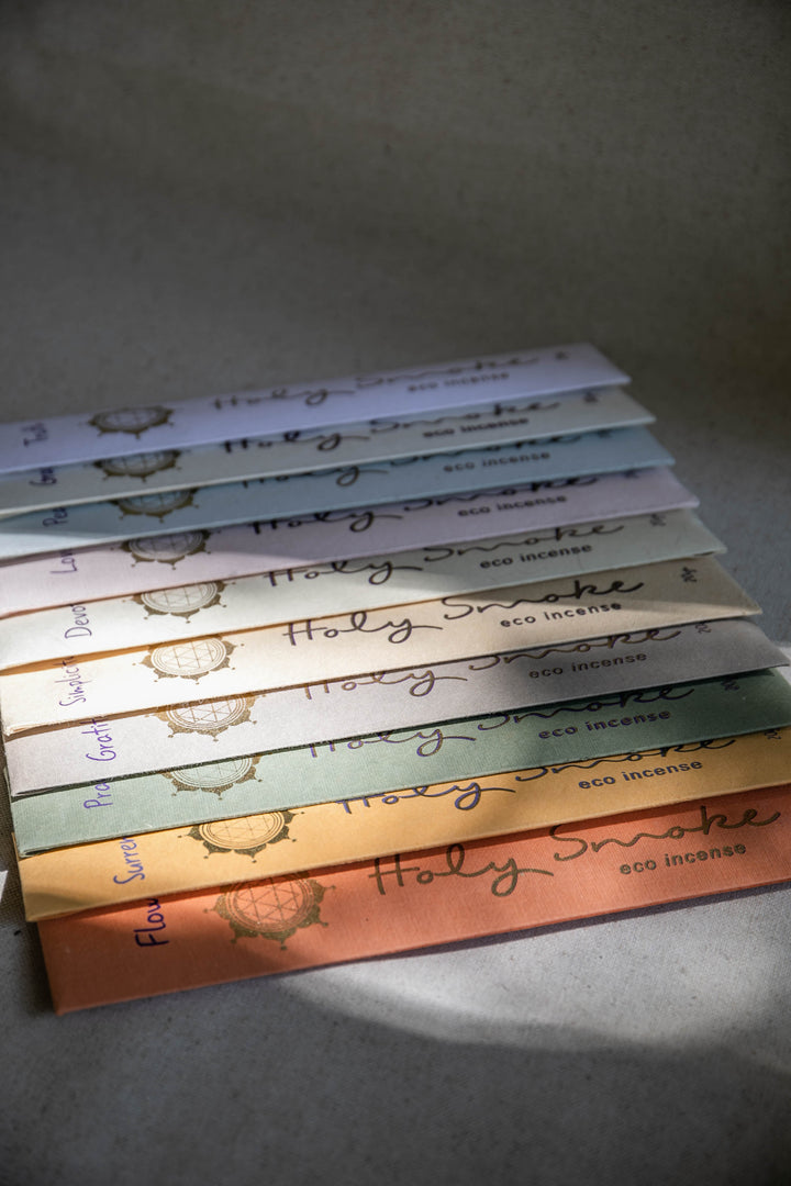 Holy Smoke Eco Incense Packets - 10 x Mixed - Sample Every Scent