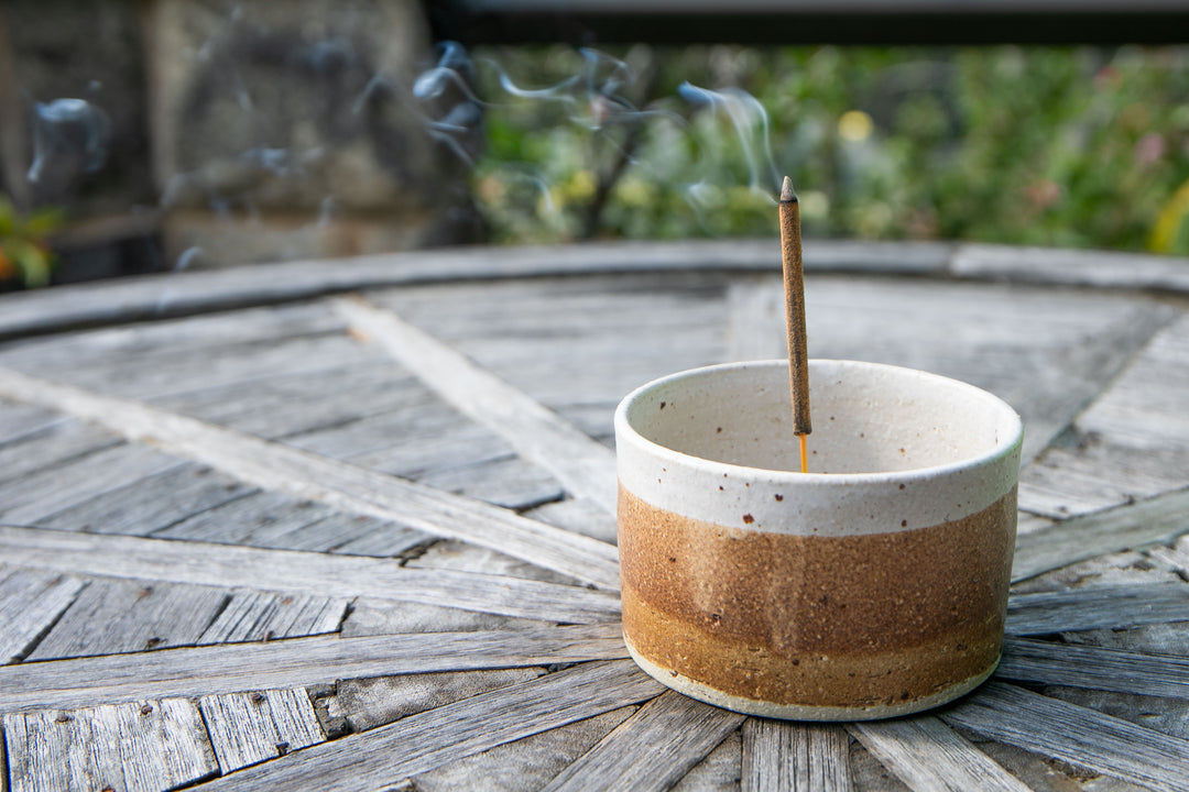 Ombre Cup Style Incense Holder - Vintage Browns