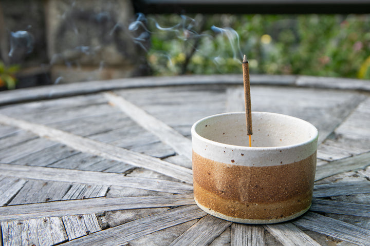 Ombre Cup Style Incense Holder - Vintage Browns