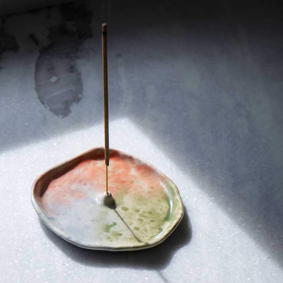 Handmade Ceramic Dish Incense Holder