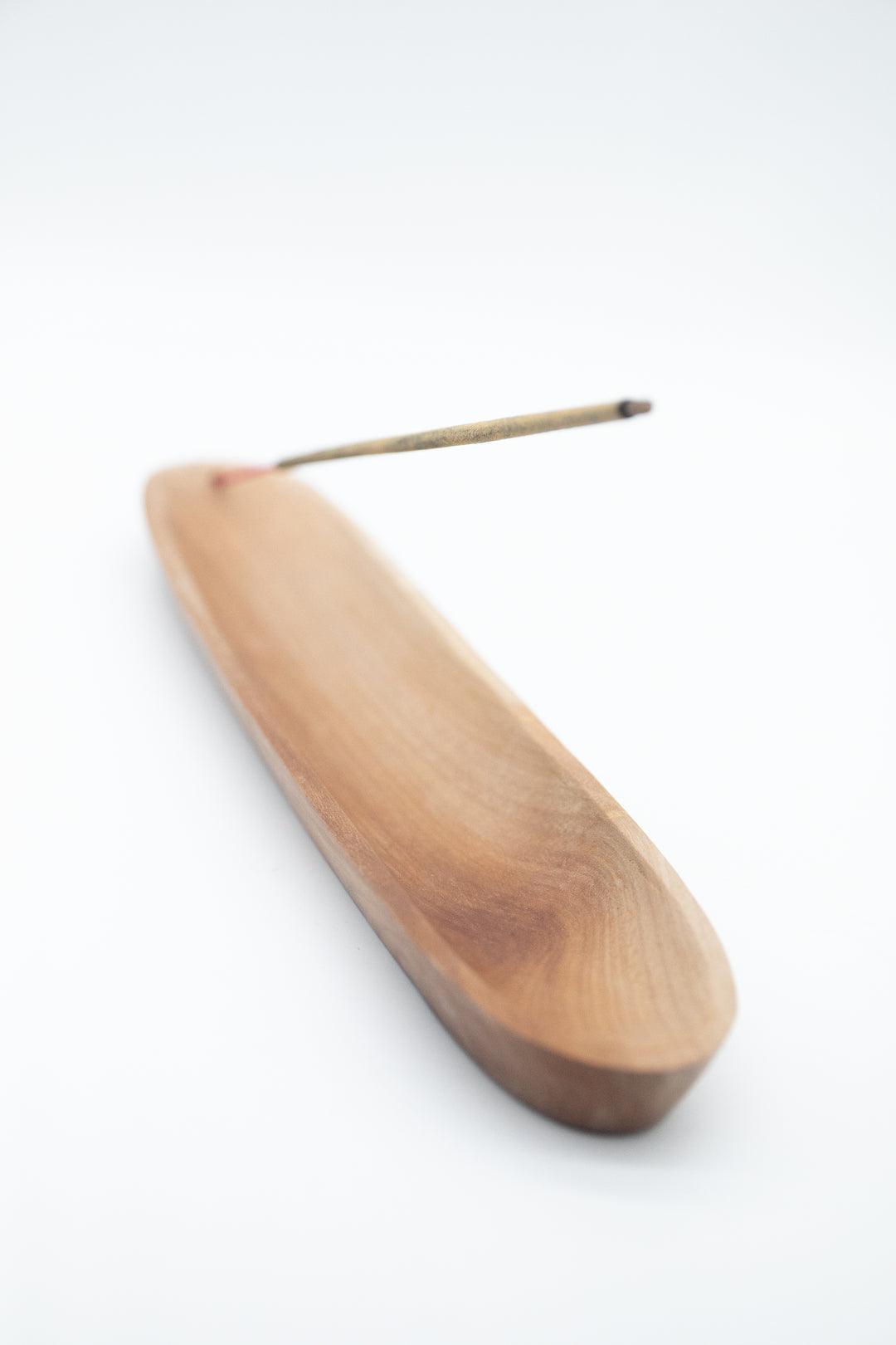 Incense Holder - Sustainable Blonde Wooden Boat 25cm