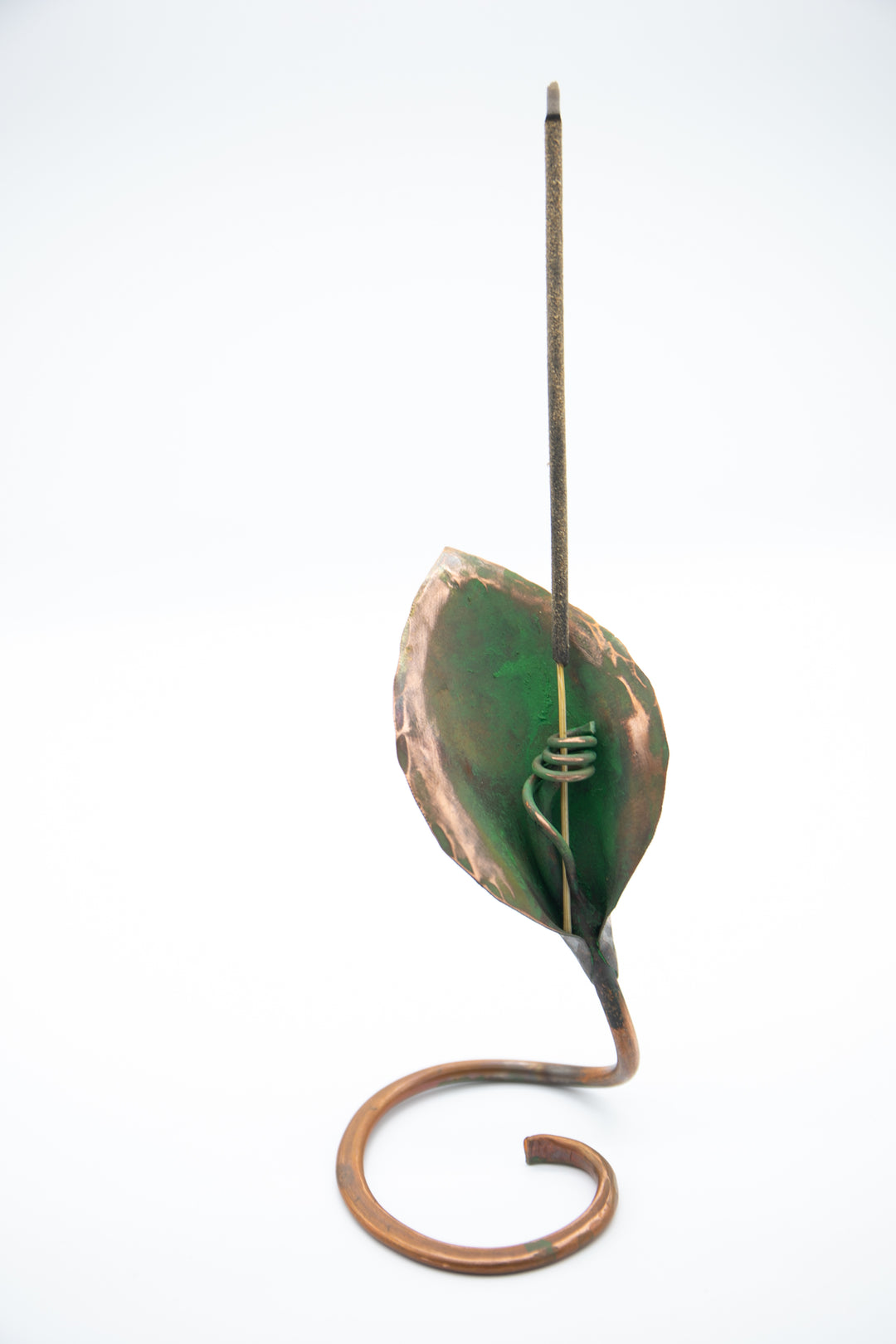 Incense Holder - Handmade Recycled Copper Lily Leaf