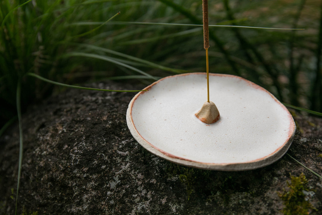 Handmade Ceramic Incense Holder - Earth Tones