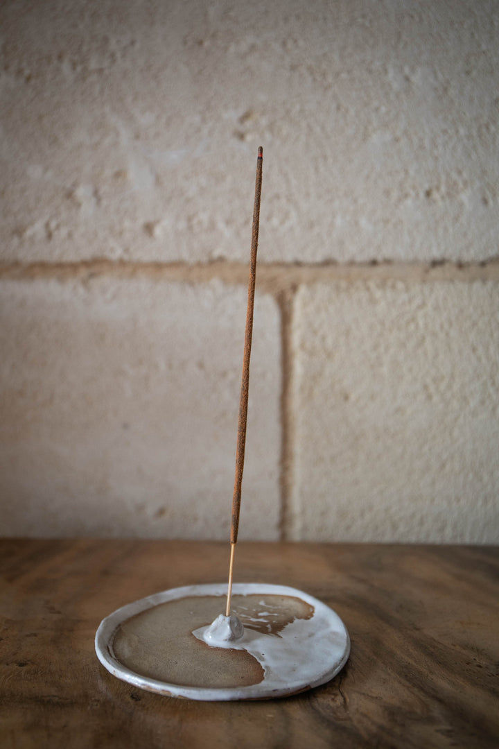 Handmade Ceramic Incense Holder - Sand & Foam