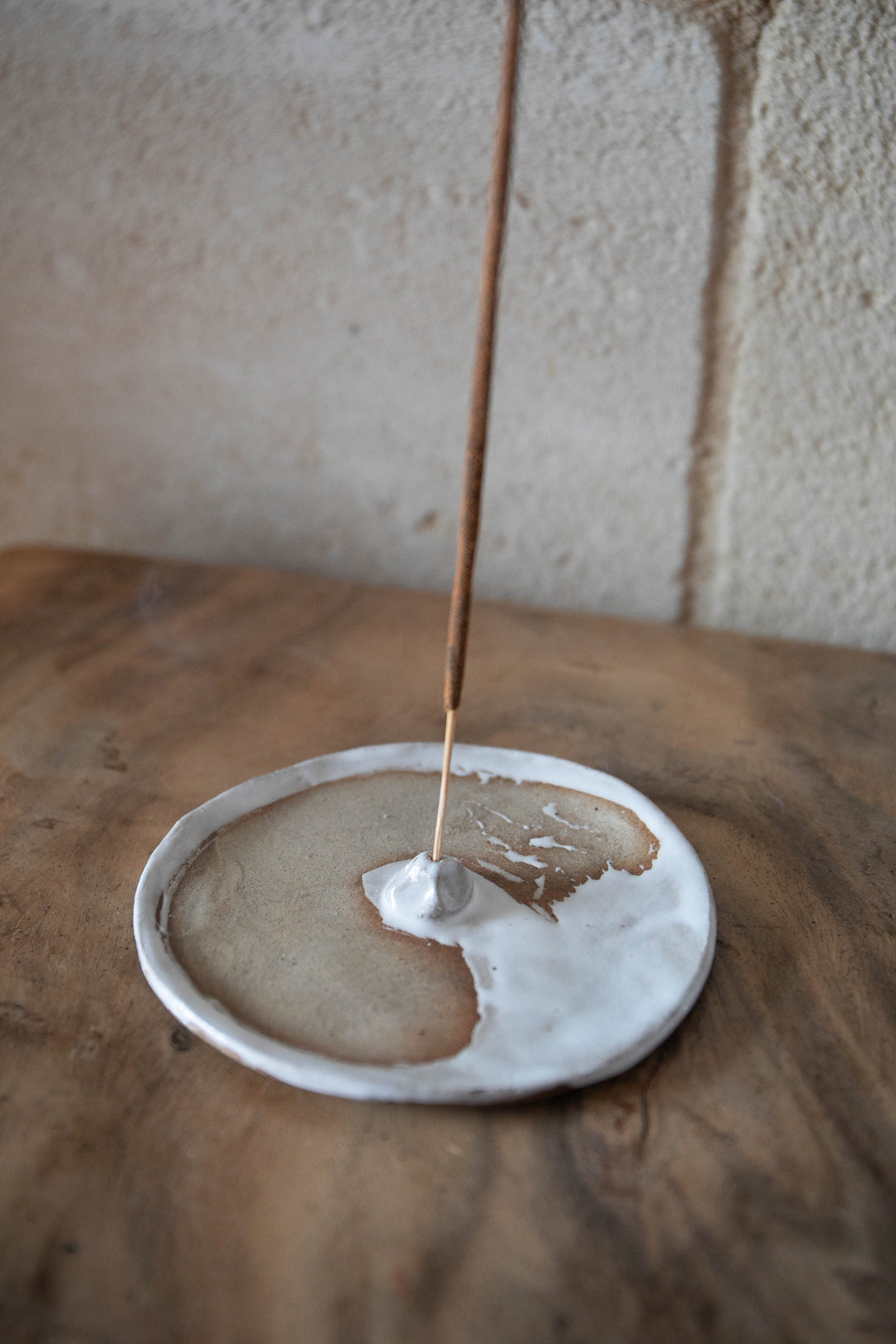 Handmade Ceramic Incense Holder - Sand & Foam