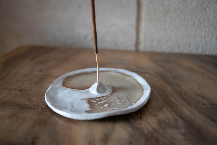 Handmade Ceramic Incense Holder - Sand & Foam